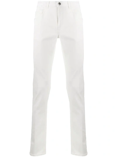 Shop Fay Skinny Fit Jeans In White