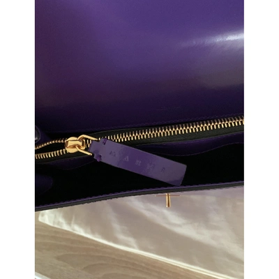 Pre-owned Marni Purple Leather Handbag