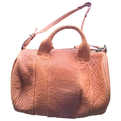 Pre-owned Alexander Wang Rocco Leather Crossbody Bag In Camel