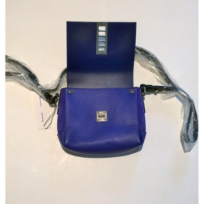 Pre-owned Proenza Schouler Mini Elliot Leather Handbag In Blue
