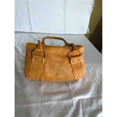 Pre-owned Fay Leather Handbag In Yellow