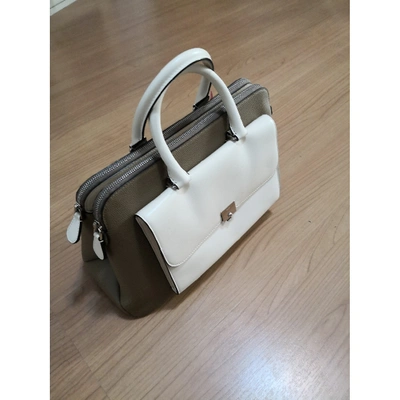 Pre-owned Bally Leather Handbag In Beige
