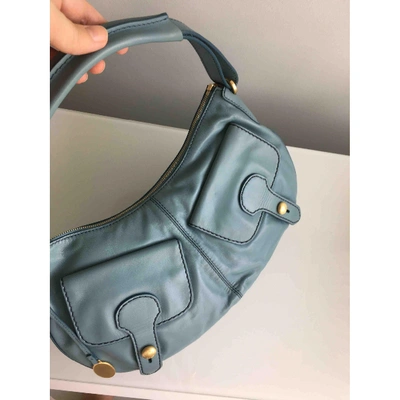 Pre-owned Tod's Blue Leather Handbag