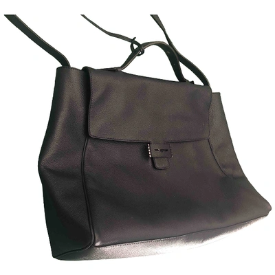 Pre-owned Myriam Schaefer Blue Leather Handbag
