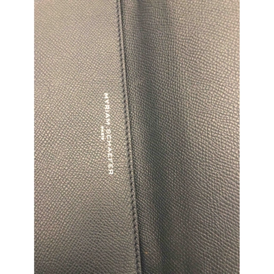 Pre-owned Myriam Schaefer Blue Leather Handbag