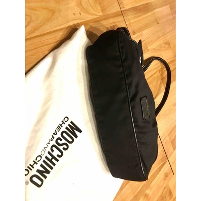 Pre-owned Moschino Cheap And Chic Cloth Handbag In Black