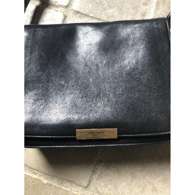 Pre-owned Saint Laurent Amalia  Black Leather Handbag