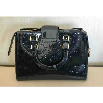 Pre-owned Louis Vuitton Melrose Navy Patent Leather Handbag