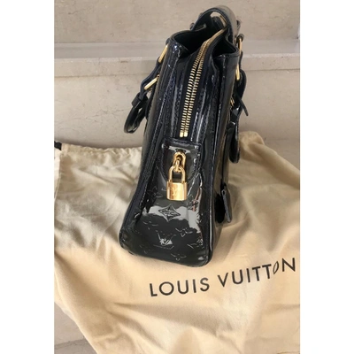 Pre-owned Louis Vuitton Melrose Navy Patent Leather Handbag