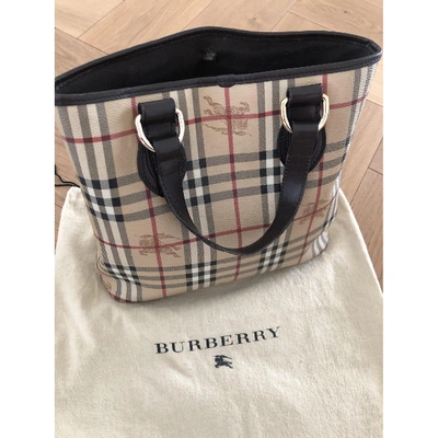 Pre-owned Burberry Yellow Cloth Clutch Bag