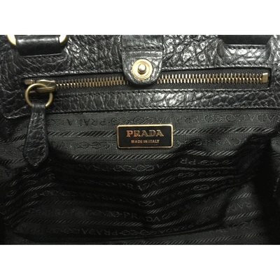 Pre-owned Prada Cloth Handbag In Black