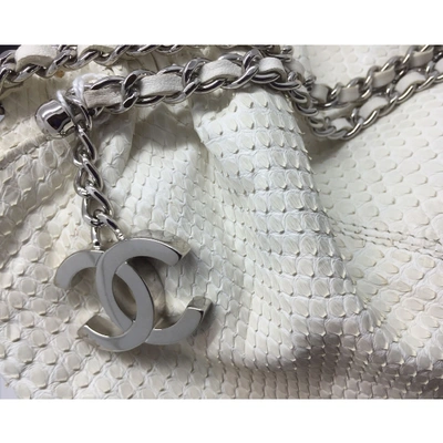 Pre-owned Chanel White Python Handbag