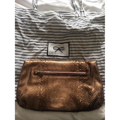 Pre-owned Anya Hindmarch Gold Python Handbag