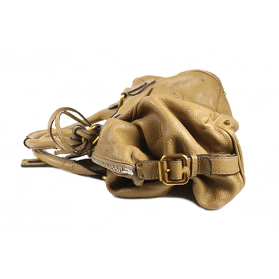 Pre-owned Chloé Paddington Leather Handbag In Camel