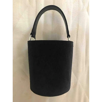 Pre-owned Les Petits Joueurs Velvet Mini Bag In Black