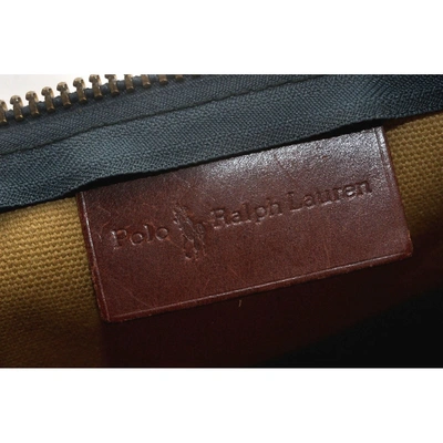 Pre-owned Polo Ralph Lauren Green Leather Travel Bag