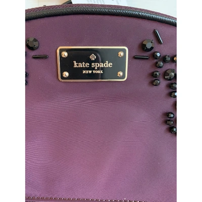 Pre-owned Kate Spade Backpack In Purple