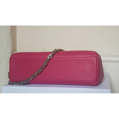 Pre-owned Dior Ling Pink Leather Handbag