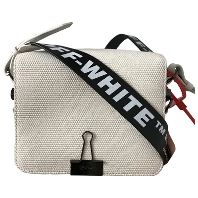 Pre-owned Off-white Binder White Cloth Handbag
