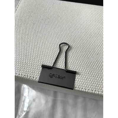 Pre-owned Off-white Binder White Cloth Handbag