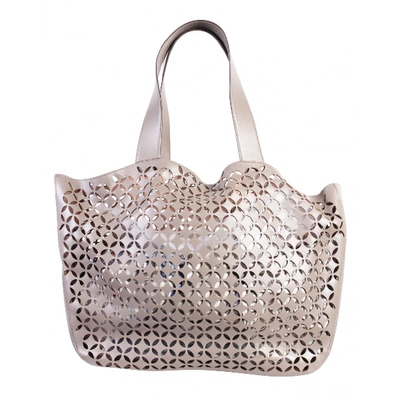Pre-owned Alaïa Grey Leather Handbag