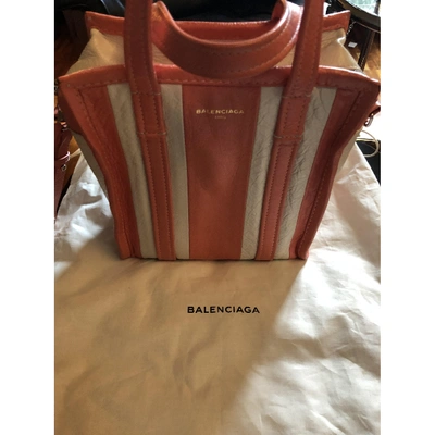 Pre-owned Balenciaga Bazar Bag Pink Leather Handbag