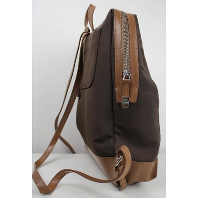 Pre-owned Carven Leather Backpack In Brown
