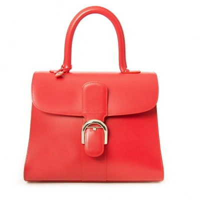 Pre-owned Delvaux Le Brillant Red Leather Handbag