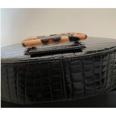 Pre-owned Les Petits Joueurs Black Leather Handbag