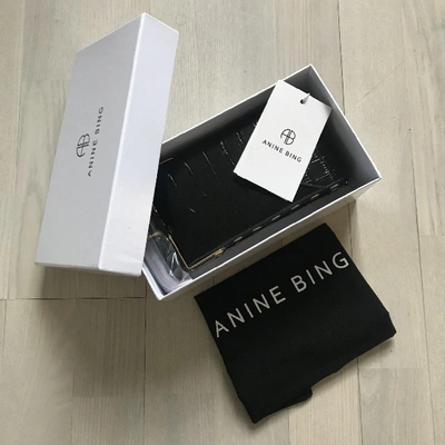 Pre-owned Anine Bing Black Leather Handbag