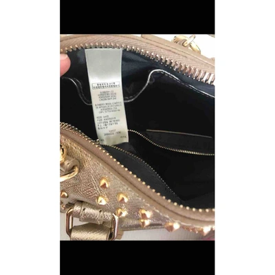 Pre-owned Burberry Leather Bag In Gold
