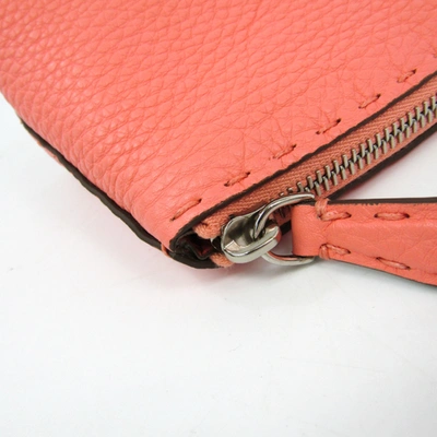 Pre-owned Fendi Pink Leather Travel Bag