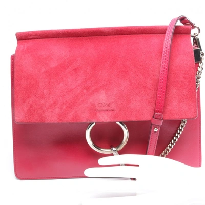 Pre-owned Chloé Faye Red Leather Handbag