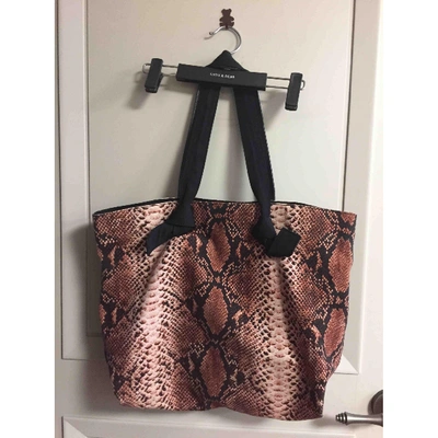 Pre-owned Lanvin Tote In Brown