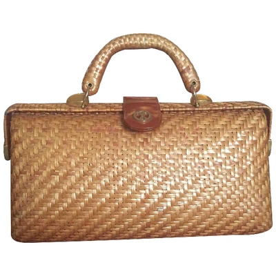 Pre-owned Rodo Camel Wicker Handbag