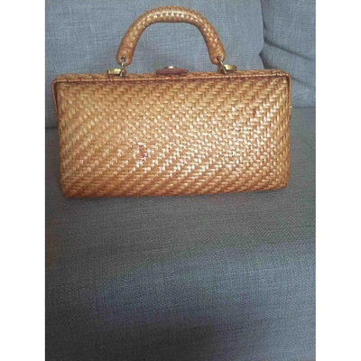 Pre-owned Rodo Camel Wicker Handbag
