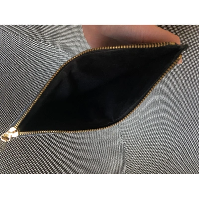 Pre-owned Whistles Leather Clutch Bag In Black