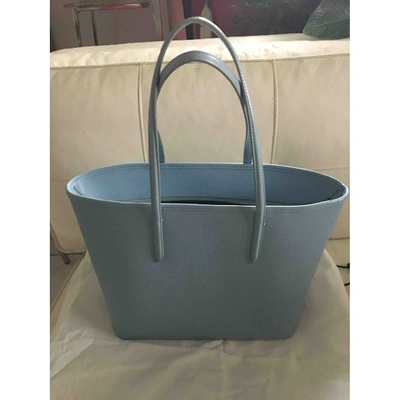 Pre-owned Lacoste Blue Leather Handbag