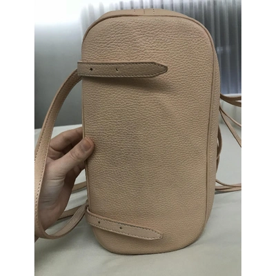 Pre-owned Pinko Leather Backpack In Pink