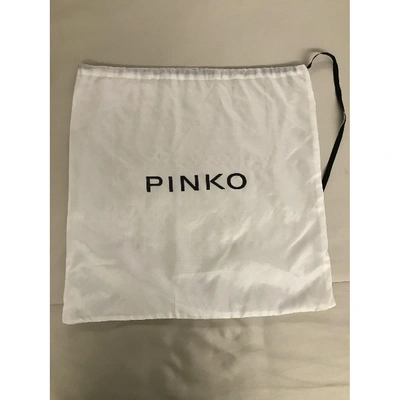 Pre-owned Pinko Leather Backpack In Pink