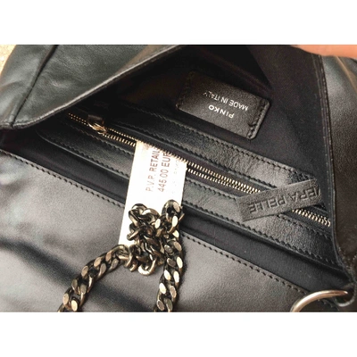 Pre-owned Pinko Black Fur Handbag