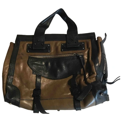 Pre-owned Chloé Alice Khaki Leather Handbag