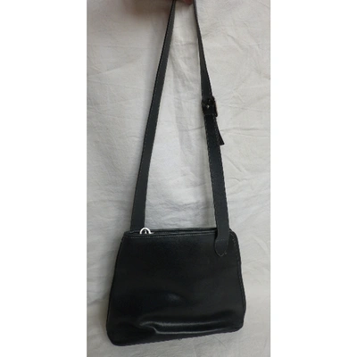 Pre-owned Longchamp Roseau Leather Handbag In Grey