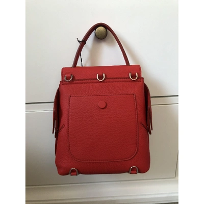 Pre-owned Tod's Wave Red Leather Handbag