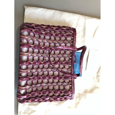 Pre-owned Nancy Gonzalez Purple Crocodile Handbag