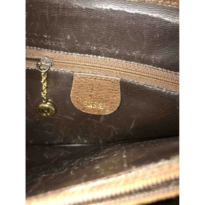 Pre-owned Gucci Bamboo Leather Handbag