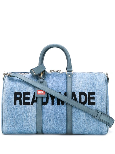 Shop Diesel Red Tag Readymade Holdall In Blue