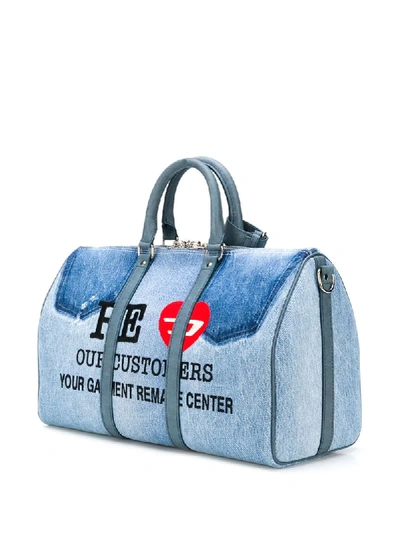 Shop Diesel Red Tag Readymade Holdall In Blue