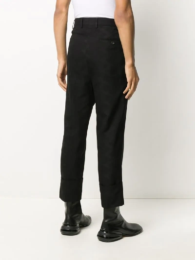 Shop Vivienne Westwood Cropped Trousers In Black