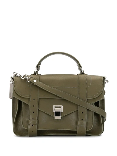 Shop Proenza Schouler Ps1 Medium Bag In Green